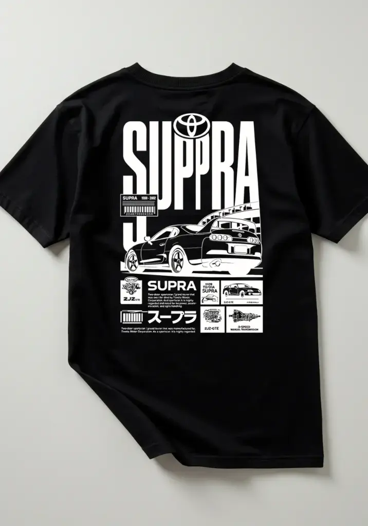 CAMISETA SUPRA (negro, S)